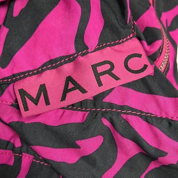 MARC JACOB SLOUCHY PINK & BLACK SHOULDER BAG - Picture 4 of 9